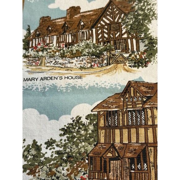 VTG STRATFORD UPON AVON UK SOUVENIR TEA TOWEL - Picture 9 of 11